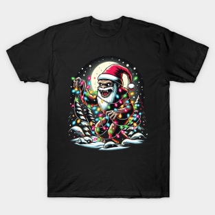 bigfoot christmas String Lights T-Shirt